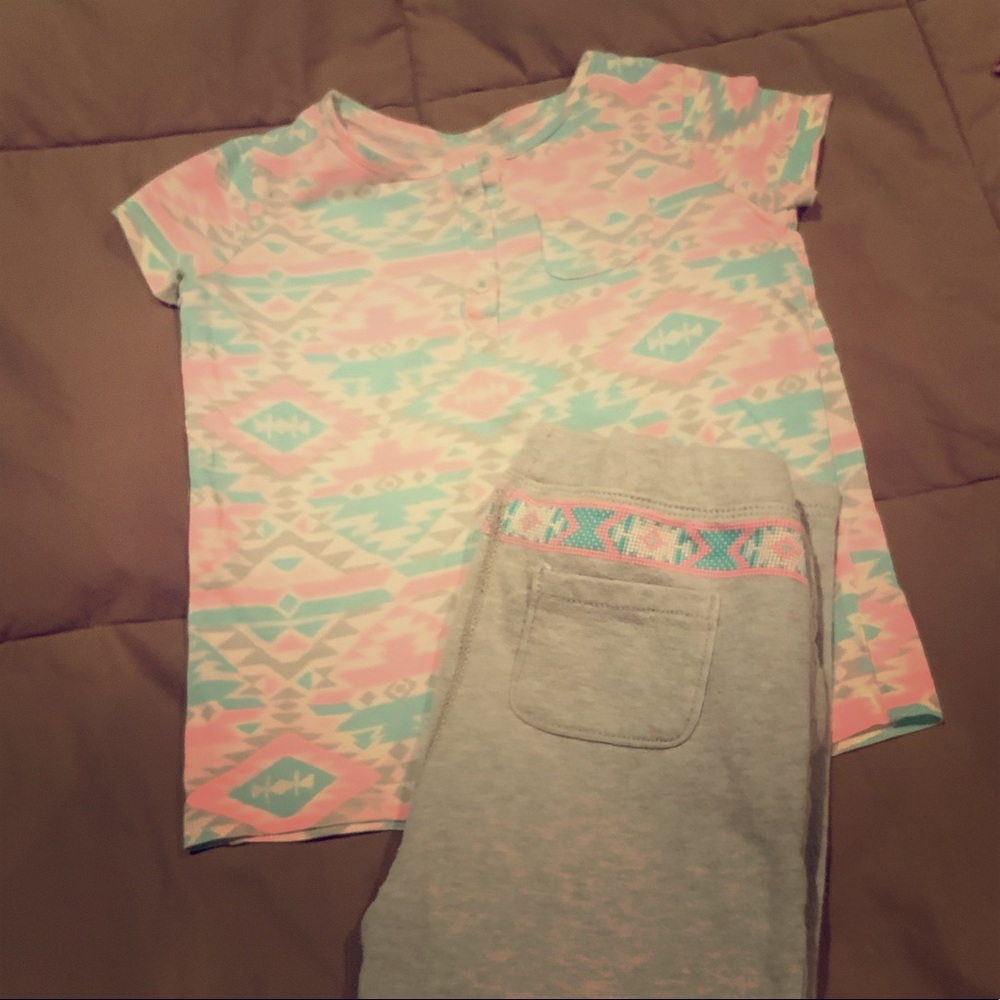 Girls shirt & sweatpants
